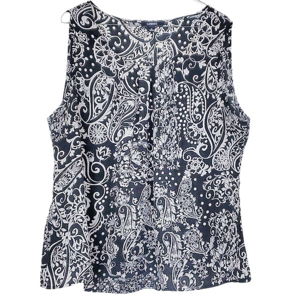 Elementz Women's Paisley Blouse - Picture 2 of 7